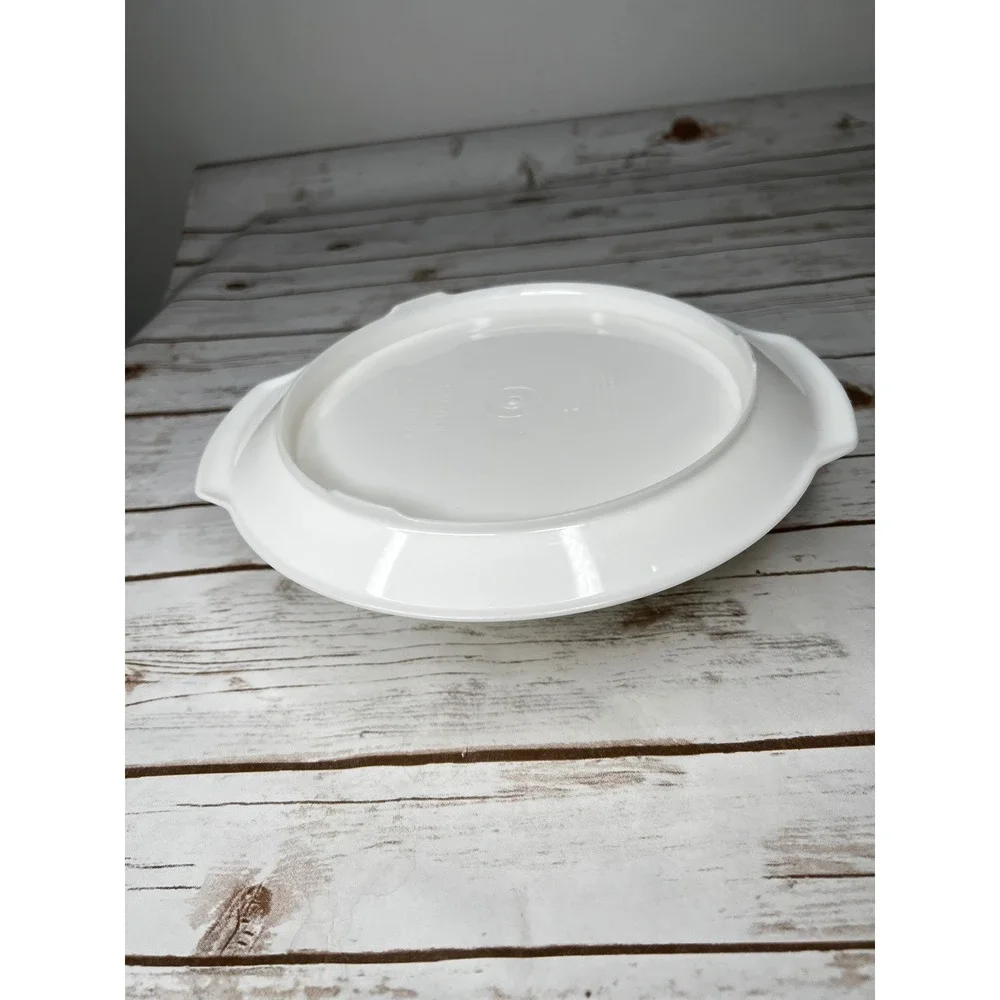 Tupperware Excellent Jel-N-Serve Jello Mold White Vintage‎ Fluted 3pc Set OS